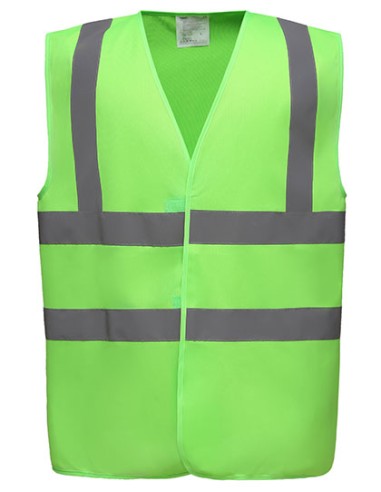 Y-HVW100-Hi-Vis 2 Bands et Braces Waistcoat